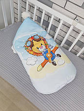 Зимовий конверт на виписку 2в1 чохол в коляску / дитячий спальник з непромокальної преміум-плащової тканини та хутра, фото 4