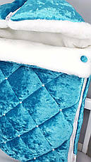 Зимовий конверт на виписку 2в1 чохол в коляску / дитячий спальник / Конверт-мішок-спальник, фото 2