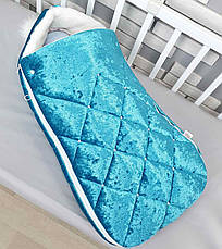 Зимовий конверт на виписку 2в1 чохол в коляску / дитячий спальник / Конверт-мішок-спальник, фото 3