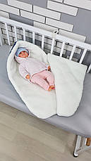 Зимовий конверт на виписку 2в1 чохол в коляску / дитячий спальник / Конверт-мішок-спальник, фото 5