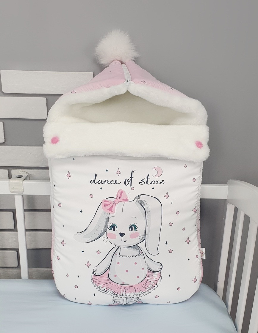 Зимовий конверт на виписку 2в1 чохол в коляску / дитячий спальник з непромокаючою преміум-плащової тканини та хутра