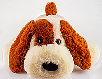 Большая мягкая игрушка собака "Шарик" 110 см. Милая плюшевая игрушка в подарок Персиковый