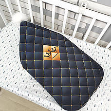 Зимовий конверт на виписку 2в1 чохол в коляску / дитячий спальник з непромокаючої преміум-плащової тканини та хутра, фото 4