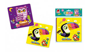 Пазли м'які 25ел 2in1 Birds Vladi Toys
