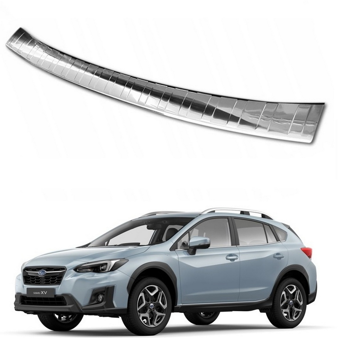 Захисна накладка на задній бампер для Subaru XV II 2017+ /нерж.сталь/