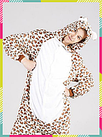 Пижама кигуруми леопард Kigurumirev Кигуруми для взрослых, Кигуруми мужские S 145 - 155 см