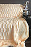 Плед покривало норка Персиковий хутряний двосторонній Євро 220x240, фото 3