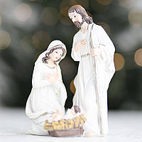 Статуэтка библейские сюжеты "Вертеп. Светлый праздник Рождества" 14,5х10х8 см (керамика)