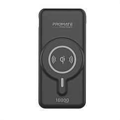 УМБ Promate PowerMag-10 10000 mAh, MagSafe, USB-C PD i USB-А QC3 Black (powermag-10.black)