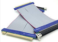 Райзер PCI-E 16x-16x, Riser подовжувач перехідник гнучкий шлейф для відеокарти PCI-E 16х на 16х