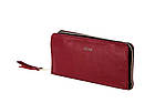 Жіночий шкіряний гаманець Solier 19,5 х 9,5 х 2 (P02) -  червоний, фото 3