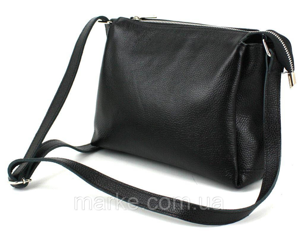 Жіноча шкіряна сумка Borsacomoda чорний (mrk)