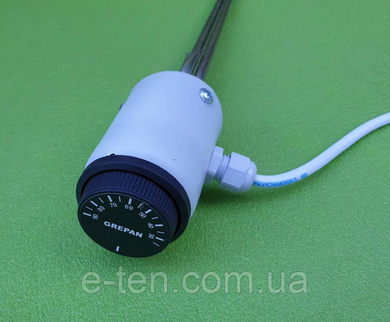 Тэн нержавейка 500W на різьбі 1 (32м) з капілярним термостатом (під колпаком) для алюмінієвих радіаторів