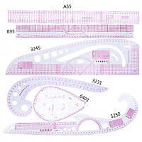 Набір лекал для кроя і квілінга 6 шт