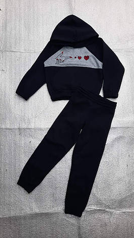 Дитячий теплий спортивний костюм для дівчинки Міккі р. 92-116 опт, фото 2