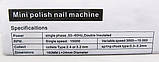 Фрезер - ручка для манікюру побутової 20000 обертів .Колір білий та червоний, фото 4