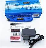 Фрезер - ручка для манікюру побутової 20000 обертів .Колір білий та червоний, фото 7