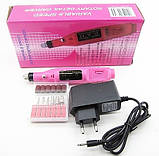 Фрезер - ручка для манікюру побутової 20000 обертів .Колір білий та червоний, фото 6