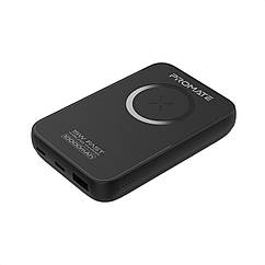 УМБ Promate PowerMag-10+ 10000 mAh, MagSafe, USB-C PD i USB-А QC3 Black (powermag-10+.black)