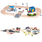 🚂 Велика дерев'яна залізниця 476 ел. + бокс в подарунок Німеччина PlayTive (Brio, Hape, Viga Toys, Ikea), фото 3