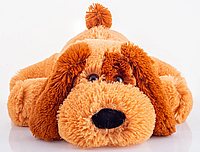 Большая мягкая игрушка собака "Шарик" 75 см. Милая плюшевая игрушка в подарок Янтарный