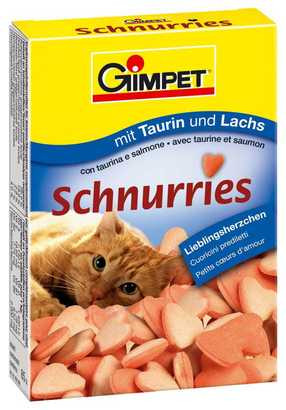 Витамины для кошек (Gimpet) сердечки с таурином и лососем, 650 шт. - фото 1 - id-p232669084