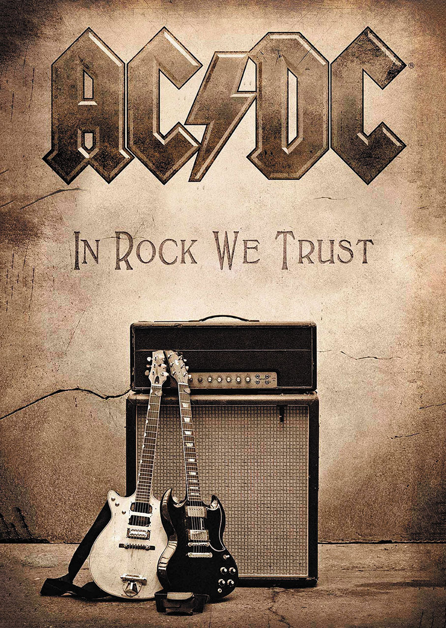Плакат AC/DC 10 in Rock We Trust