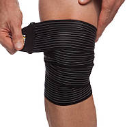 Бінт на коліно еластичний фіксуючий бандаж захисний  MUTE 9023 чорний, фото 2