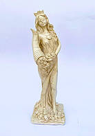 Статуэтка - денежный оберег богиня Фортуна, цвет - слоновая кость, высота 31 см