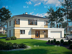 MX41. Проект сучасного двоповерхового будинку в середземноморському стилі