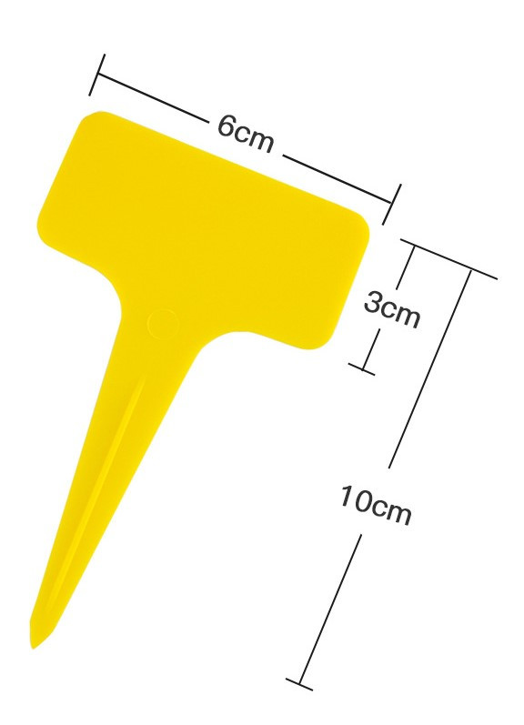 Садовые маркеры высота (длина) ножки 10 см, размер таблички 6 см х 3 см 10 шт - фото 1 - id-p737690527