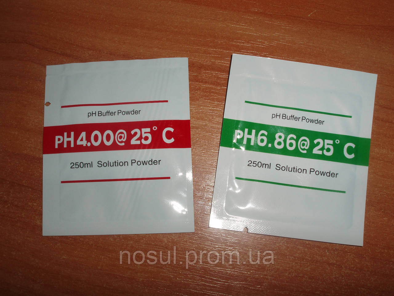 Калібрувальний розчин порошок у пакетиках для pH метрів 2 шт. 4.00 6.86 дистилянт дистильована вода