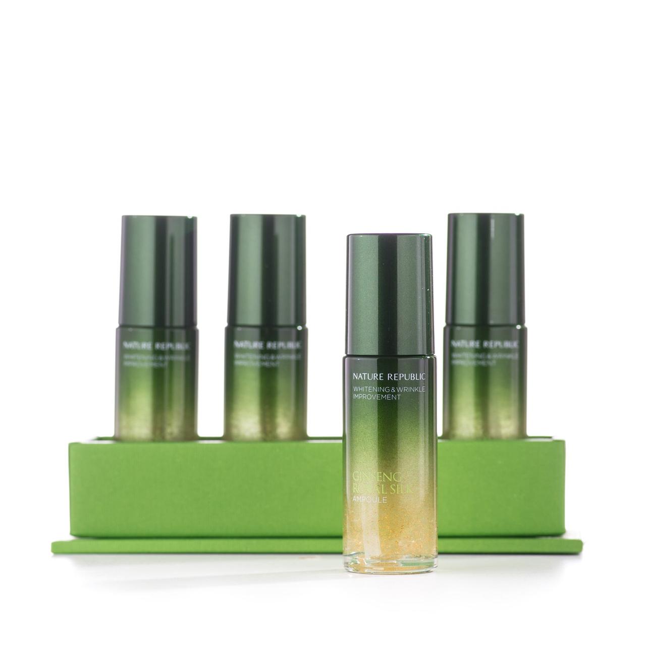 Активна антивікова ампульна есенція Nature Republic Ginseng Royal Silk Ampoule 1 шт.-17 мл, фото 1