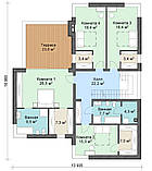 MX57. Сучасний двоповерховий котедж із гаражем, фото 4