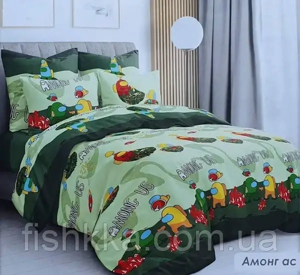 Комплект дитячої полуторного постільної білизни Тиротекс Амонг Ас, Бязь Люкс