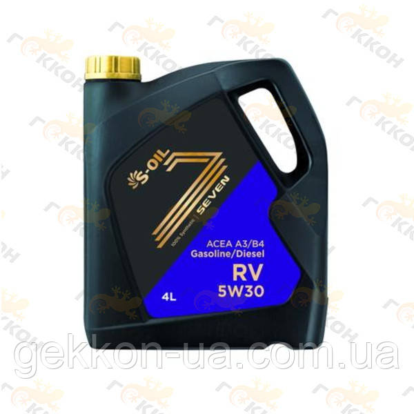 Масло моторне синтетич. SEVEN RV, 4L SAE 5W30 API SL/CF ACEA A3/B4 [S-Oil Південна Корея]