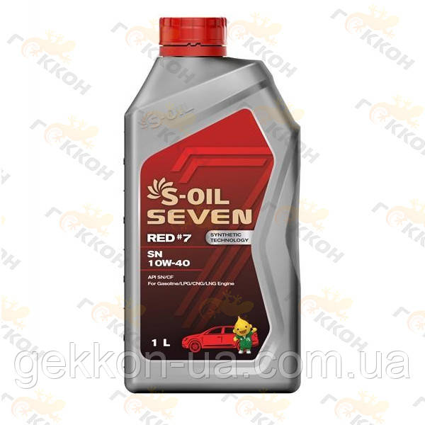 Масло моторне полусинт. SEVEN RED #5 SL, 1L SAE 10W40 (API SL/CF ACEA A3/B4 [S-Oil Південна Корея]