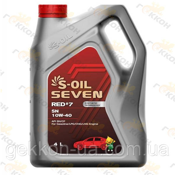 Масло моторне полусинт. SEVEN RED #7 SN, 4L SAE 10W40 (API SN/CF ACEA A3/B4 [S-Oil Південна Корея]
