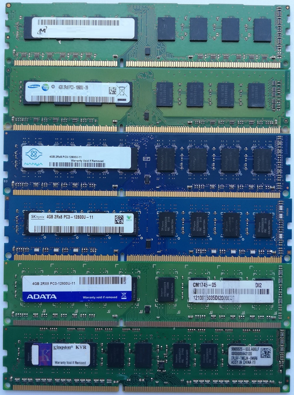 Оперативна пам'ять DIMM DDR3 4Gb 1333-1866MHz 10600-14900U CL9/11, Б/В Під ремонт і відновлення!