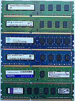 Оперативная память DIMM DDR3 4Gb 1333-1866MHz 10600-14900U ECC CL9/11 Б/У Под ремонт и восстановление!
