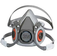 Полумаска респиратор 3М 6200 от газов, паров, пыли, и аэрозолей(без фильтров), Оригинальна маска 3M 6200