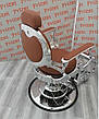 Перукарське barber крісло Vintage Хром, фото 7