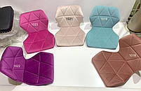 Стілець Torino BK-Base пурпуровий 1022 оксамит на чорній опорі-бліні, поворотний із регулюванням висоти, фото 5