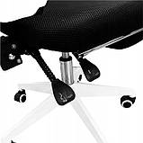 Крісло геймерське PRESTIGE sia біле Кресло компьютерное с подставкой для ног Стул игрвоой Крісло офісне спорт, фото 9