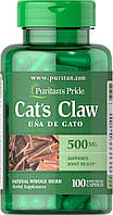 Puritan's Pride Cat's Claw 500 mg, Кошачий коготь (100 капс.)