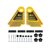 Гребінчастий притиск для фрезерних столів, циркулярних і стрічкових пил для пиляння або фрезерування деталей