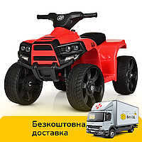 Детский квадроцикл (1 мотор 20W, 1 аккум 6V4) Bambi M 3893EL-3 Красный