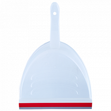 Совок для сміття з гумкою "Євро" / мікс прозорий /