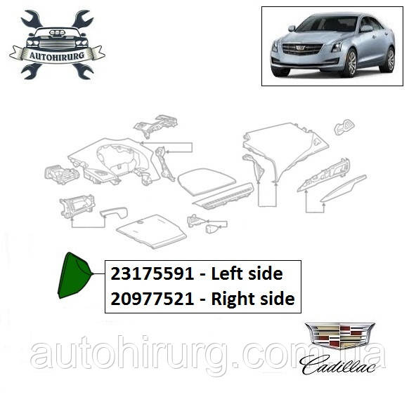Накладка кришки запобіжників Cadillac ATS 23175591 / 20977521