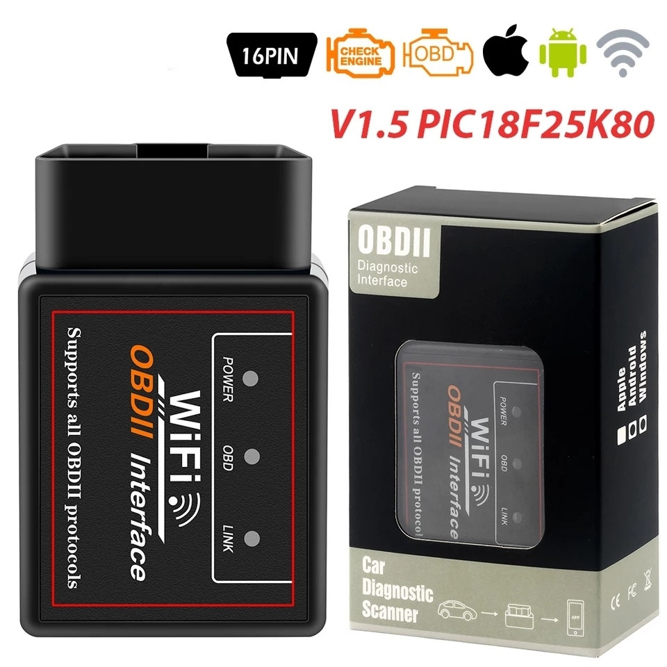 Elm327 PIC18F25K80 адаптер Елм327 ELM327 V1.5 WIFI